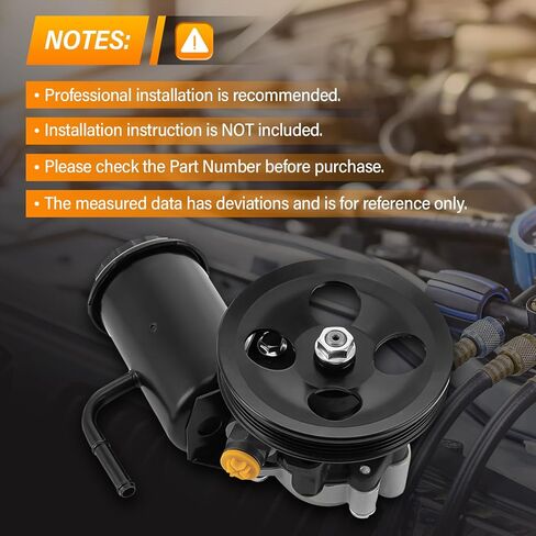 21-5229 Power Steering Pump with Pulley & Reservoir - Compatible with 1995-2004 Toyota Tacoma/4Runner/T100 3.4L V6 - Replaces 44320-0W030, 4432034060, 4432004030 - Direct Fit OEM Quality in Saudi Arabia