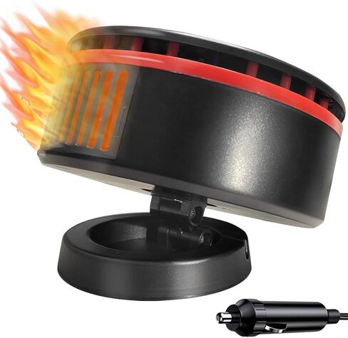 سخان سيارة محمول 12 فولت يمكن توصيله بولاعة السجائر، مزيل ضباب الزجاج الأمامي بقدرة 150 وات، سخانات السيارة للمركبة in Kuwait