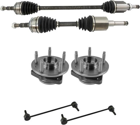 TRQ Front Steering & Drivetrain Kit Compatible with 2011-2015 Chevrolet Cruze in Saudi Arabia