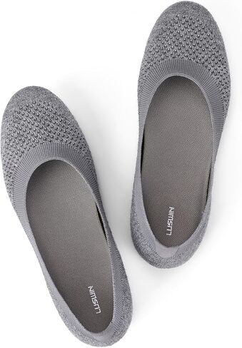 حذاء باليه نسائي بسيط حذاء مسطح أنيق بمقدمة مستديرة حذاء مسطح مريح سهل الارتداء للعمل والمكتب حذاء يومي حافي القدمين in Kuwait