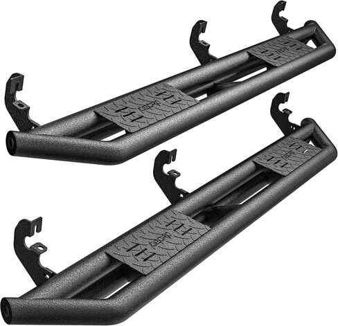 OEDRO Running Boards Side Steps Compatible with 2015-2026 Chevy Colorado/GMC Canyon Crew Cab, 6 Inch Textured Black Two Stairs Design Nerf Bars in Saudi Arabia