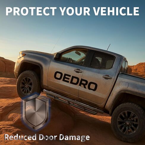 OEDRO Running Boards Side Steps Compatible with 2015-2026 Chevy Colorado/GMC Canyon Crew Cab, 6 Inch Textured Black Two Stairs Design Nerf Bars in Saudi Arabia
