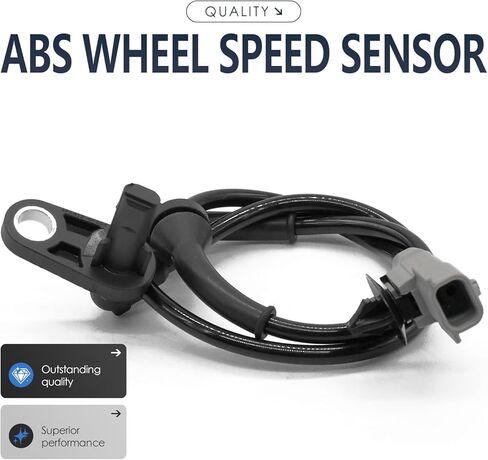 2 قطعة مستشعر سرعة العجلات الخلفية اليسرى واليمنى متوافق مع Nissan Versa Note 479001HA0A L4 1.6L 1598cc، 1.6 S يتضمن حزام أسلاك مستشعر سرعة العجلات ABS؛ 12 13 14 15 16 17 18 19 in Kuwait