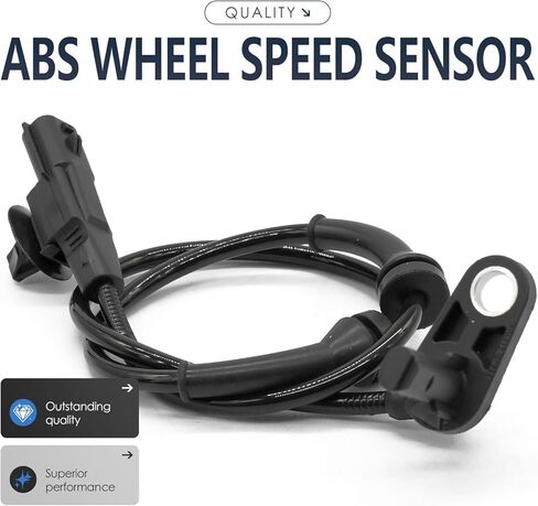 2 قطعة مستشعر سرعة العجلات الخلفية اليسرى واليمنى متوافق مع Nissan Versa Note 479001HA0A L4 1.6L 1598cc، 1.6 S يتضمن حزام أسلاك مستشعر سرعة العجلات ABS؛ 12 13 14 15 16 17 18 19 in Kuwait