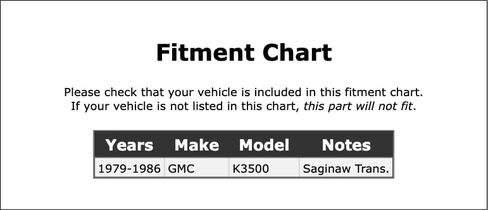 طقم مانع تسرب ناقل الحركة اليدوي الخلفي متوافق مع GMC K3500 1986 1985 1984 1983 1982 1981 1980 1979 P-5227857 in Saudi Arabia