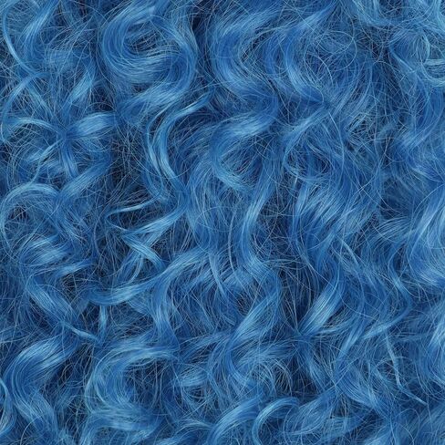 VGbeaty Adult Long Blue Curly Wig Cospaly Halloween Costume Wig in Saudi Arabia