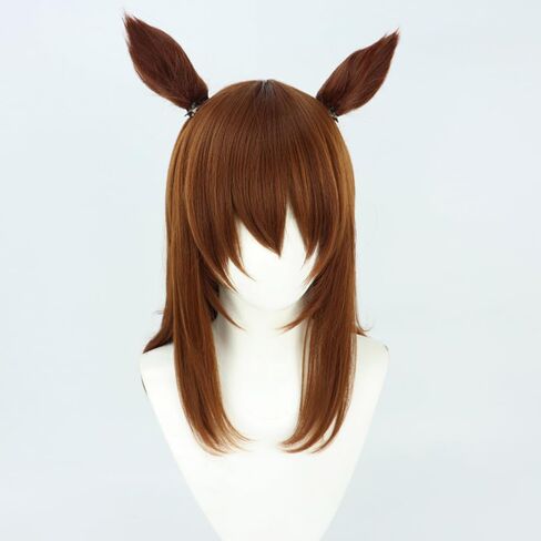 Uma Musume Nakayama Festa Cosplay Wig Hair Role Play Halloween Christmas Comic Convention Costume Party Wigs + Wig Cap in Kuwait