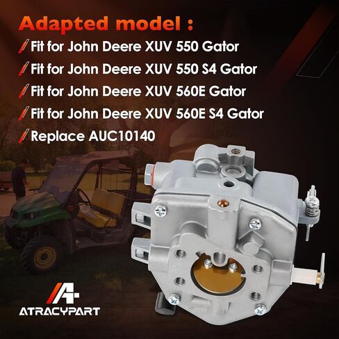 مكربن ​​متوافق مع John Deere XUV550/S4 XUV560E/S4 Gator، يستبدل #AUC10140، مجموعة صيانة الكربوهيدرات مع فلتر الوقود وشمعات الإشعال in Saudi Arabia