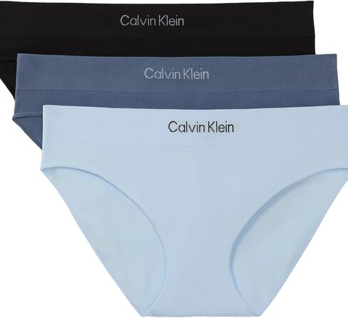 سراويل بيكيني نسائية من Calvin Klein مصنوعة من الألياف الدقيقة بدون خياطة، عبوة من 3 قطع in Saudi Arabia