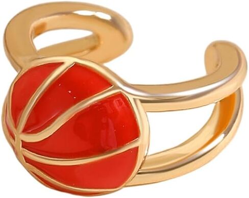 Sports Ball Clip On Earring Copper Football Earrings Baseball Softball Earrings for Women Football Mom Game Day Earring Fall Sport Hypoallergenic Earrings Jewelry in Saudi Arabia