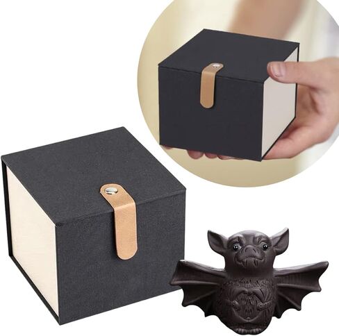 Purple Sand Tea Pet Angry Cat Bat Tortoise Puppy Figurine, Cute Kungfu Tea Pet Gift for Tea Lover Friend, Tea Table Desk Tearoom Home Decoration Ornament (1.Smiling Turtle) in Kuwait