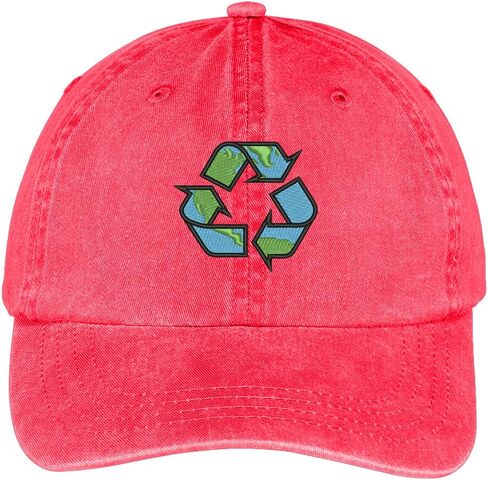 Trendy Apparel Shop Recycling Earth Embroidered Cotton Washed Baseball Cap in Saudi Arabia