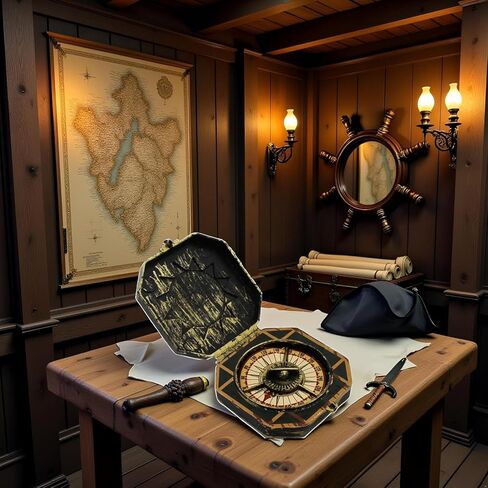 قطعتان من لعبة البوصلة المعدنية، بوصلة بحرية، زي كابتن القراصنة، لعبة الهالوين للحفلات التنكرية، ديكورات إكسسوارات بتصميم بارع، أزياء للبالغين، إكسسوارات أزياء الأولاد، الألعاب والألعاب in Kuwait