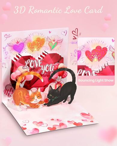 أضواء كورالوغو وبطاقة عيد الميلاد الموسيقية - تلعب أغنيتين لعيد الميلاد وأضواء الهتاف وأصوات سانتا ومشهد مفاجأة ثلاثية الأبعاد لعيد الميلاد المجيد المنبثقة هدية العيد للأطفال وصديق العائلة مع مذكرة فارغة على شكل ظرف in Kuwait