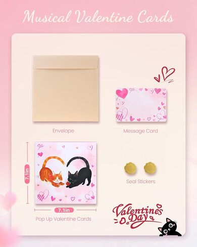 أضواء كورالوغو وبطاقة عيد الميلاد الموسيقية - تلعب أغنيتين لعيد الميلاد وأضواء الهتاف وأصوات سانتا ومشهد مفاجأة ثلاثية الأبعاد لعيد الميلاد المجيد المنبثقة هدية العيد للأطفال وصديق العائلة مع مذكرة فارغة على شكل ظرف in Kuwait