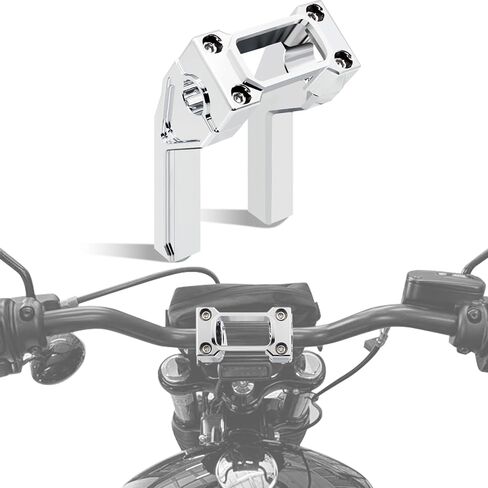 1.0" Pullback 8'' Handlebar Risers Tall Height Extension Kit with 1.0" Clamping Cover Area for Harley Softail Sport Glide Street Bob Low Rider ST FXST 2018-2024 in Saudi Arabia