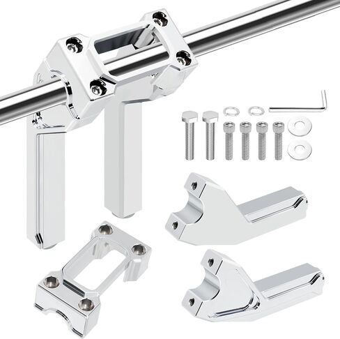 1.0" Pullback 8'' Handlebar Risers Tall Height Extension Kit with 1.0" Clamping Cover Area for Harley Softail Sport Glide Street Bob Low Rider ST FXST 2018-2024 in Saudi Arabia