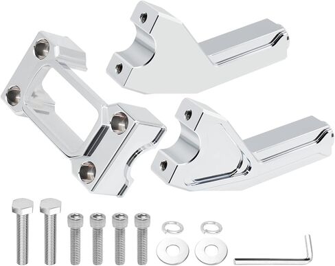 1.0" Pullback 8'' Handlebar Risers Tall Height Extension Kit with 1.0" Clamping Cover Area for Harley Softail Sport Glide Street Bob Low Rider ST FXST 2018-2024 in Saudi Arabia