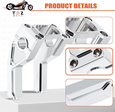 1.0" Pullback 8'' Handlebar Risers Tall Height Extension Kit with 1.0" Clamping Cover Area for Harley Softail Sport Glide Street Bob Low Rider ST FXST 2018-2024 in Saudi Arabia