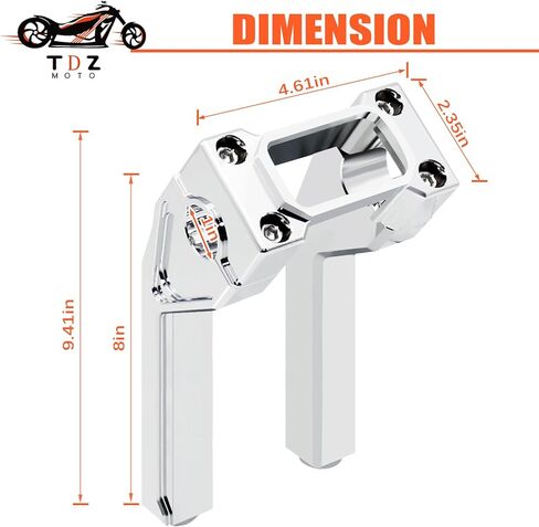 1.0" Pullback 8'' Handlebar Risers Tall Height Extension Kit with 1.0" Clamping Cover Area for Harley Softail Sport Glide Street Bob Low Rider ST FXST 2018-2024 in Saudi Arabia