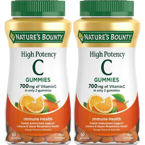 علكات فيتامين C عالية الفعالية من Nature's Bounty، مكمل لدعم المناعة، 700 مجم، نكهة البرتقال، 60 قطعة in Kuwait