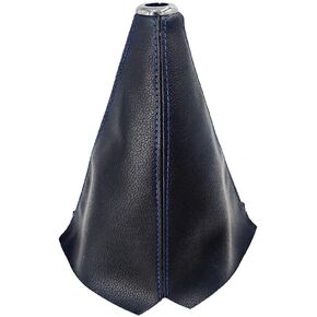 غطاء غبار لمقبض ناقل الحركة العالمي للسيارة، غطاء حذاء التحول، مصنوع من جلد البولي يوريثان الأسود مع طبقات سوداء وطبقات حمراء وطبقات زرقاء (أزرق/ABS) in Kuwait