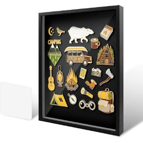 علبة عرض الدبوس، إطار عرض المينا مقاس 12 × 16 بوصة، عرض مجموعة الدبوس، صندوق الظل لعرض الحائط، لمجموعة بروش المجوهرات ذات الميداليات العسكرية in Kuwait