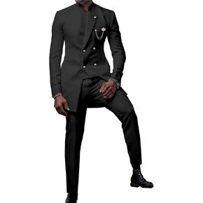 بدلة أفريقية للرجال أنيقة Dashiki Blazer Pants 2 قطعة مجموعة ملابس العمل ملابس الحفلات in Kuwait