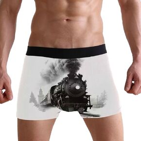ملابس داخلية بوكسر للرجال، ملابس داخلية قابلة للتمدد، حقيبة مدمجة ثلاثية الأبعاد، حزام خصر مرن بدون ذبابة ومضادة للتهيج in Kuwait