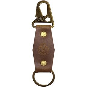 Genuine Leather Keychain Handmade Car Keychain Leather Key Chain Solid Metal Key Keeper Belt Loop Key Ring Holder in Saudi Arabia