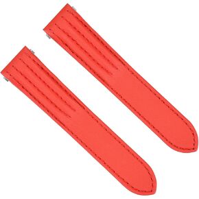Ewatchparts 20MM LEATHER WATCH STRAP BAND COMPATIBLE WITH CARTIER ROADSTER XL CHRONO QUICK RELEASE RED in Kuwait