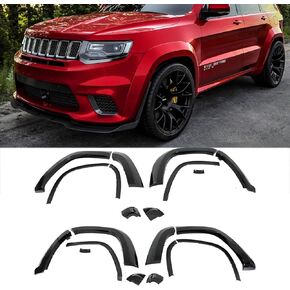 Widebody Fender Flares Kit For Grand Cherokee Srt Srt8 2012-2021 Add-on No-Drilling Body Kit (Glossy Black) in Saudi Arabia