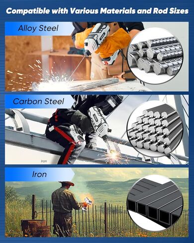 Saker Portable Electric Welding Machine,110V Portable Welder Handheld with IGBT Inverter 5 Variable Current Adjustment, ARC Welder Gun, Fits for 3/32" Wire Rods (Grey) in Kuwait