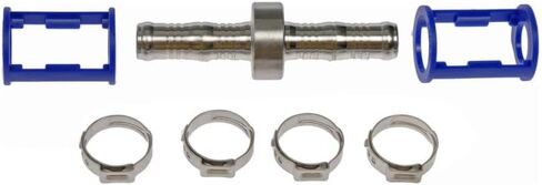 KarParts360 Air Conditioning Line Connector | Aluminum, Plastic, Steel | Barrel End 1 Type | Hose Barb Fitting Attachment End Type 1 and 2 | 1 Connection | 27 Millimeters End 1 Outside Diameter in Saudi Arabia