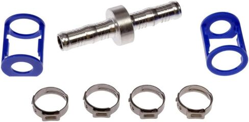 KarParts360 Air Conditioning Line Connector | Aluminum, Plastic, Steel | Barrel End 1 Type | Hose Barb Fitting Attachment End Type 1 and 2 | 1 Connection | 27 Millimeters End 1 Outside Diameter in Saudi Arabia