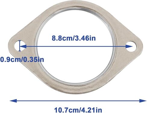 2Pcs Exhaust Pipe Gasket 18307553603 Compatible with BMW E82 135i 325i 335i 335i xDrive in Saudi Arabia