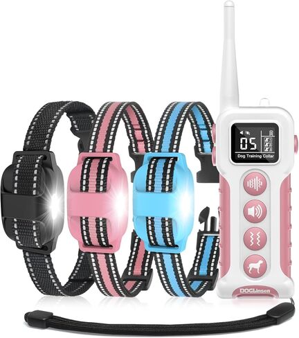 Vibrating Dog Collar No Shock Dog Training Collar, Dog Vibration Collar with Controller 3300ft Range, Vibrating Collar for Dogs, 9 Style Tones and Vibration Collar in Kuwait