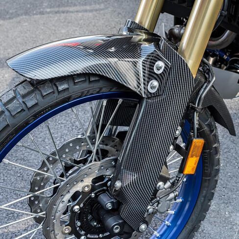 Motorcycle Front Fender Mudguard for Tenere 700 2019-2024 2025 Tire Hugger Mud Dust Flap Splash Guard, Carbon Look in Kuwait