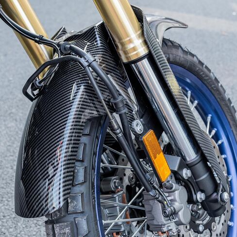 Motorcycle Front Fender Mudguard for Tenere 700 2019-2024 2025 Tire Hugger Mud Dust Flap Splash Guard, Carbon Look in Kuwait
