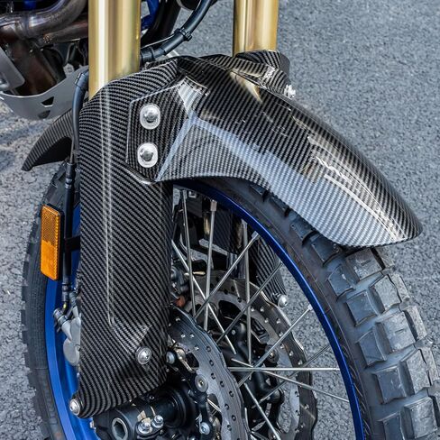 Motorcycle Front Fender Mudguard for Tenere 700 2019-2024 2025 Tire Hugger Mud Dust Flap Splash Guard, Carbon Look in Kuwait