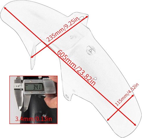 Motorcycle Front Fender Mudguard for Tenere 700 2019-2024 2025 Tire Hugger Mud Dust Flap Splash Guard, Carbon Look in Kuwait