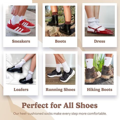 مجموعة من 3 جوارب مضادة للبثور من SHEZZA - كعب مبطن، راحة مسامية، فيروسية على TikTok، للجنسين in Kuwait