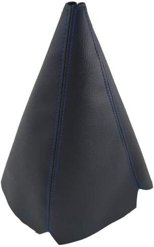 غطاء غبار لمقبض ناقل الحركة العالمي للسيارة، غطاء حذاء التحول، مصنوع من جلد البولي يوريثان الأسود مع طبقات سوداء وطبقات حمراء وطبقات زرقاء (أزرق) in Kuwait