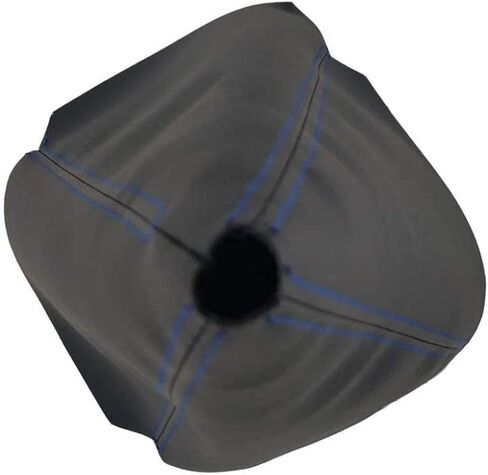 غطاء غبار لمقبض ناقل الحركة العالمي للسيارة، غطاء حذاء التحول، مصنوع من جلد البولي يوريثان الأسود مع طبقات سوداء وطبقات حمراء وطبقات زرقاء (أزرق) in Kuwait