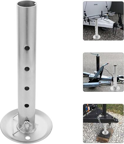 جاك مقطورة قطرة الساق مع وسادة للقدم قابلة للإزالة جاك مثبت كرنك اليد عالي التحمل للتخييم Rv لدعم مواقف السيارات in Kuwait