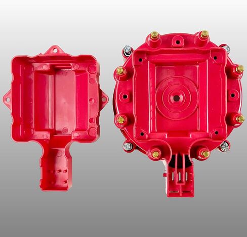 Red Male HEI Distributor Cap and Rotor Kit for K549 SBC 283 305 307 327 350 400 BBC 454 396 427 Compatible with Chevy Ford in Kuwait