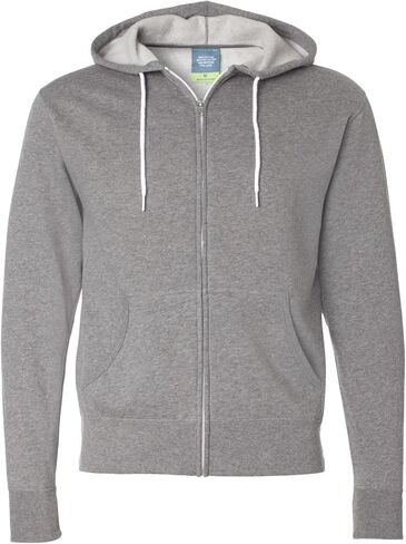 Independent Trading AFX90UNZ Men's Full-Zip Hooded Sweatshirt Gunmetal Heather Small in Saudi Arabia