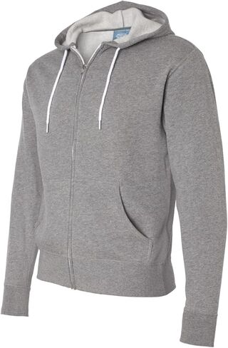 Independent Trading AFX90UNZ Men's Full-Zip Hooded Sweatshirt Gunmetal Heather Small in Saudi Arabia