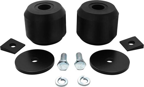 GMFK25S Front Axle Suspension Enhancement Bump Stops Compatible with 1996-2010 GMC & Chevrolet 1500 2500 3500 4WD,Black in Saudi Arabia