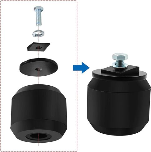 GMFK25S Front Axle Suspension Enhancement Bump Stops Compatible with 1996-2010 GMC & Chevrolet 1500 2500 3500 4WD,Black in Saudi Arabia